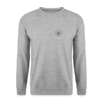 Cobweb - Unisex Sweatshirt - salt & pepper - Front - Alina (178cm) & Michal (187cm)