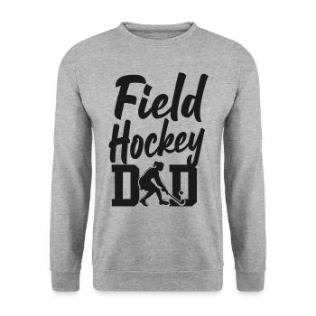 Field Hockey Dad Field Hockey Dad - Unisex Pullover - Weißgrau meliert - Vorne - Alina (178cm) & Michal (187cm)
