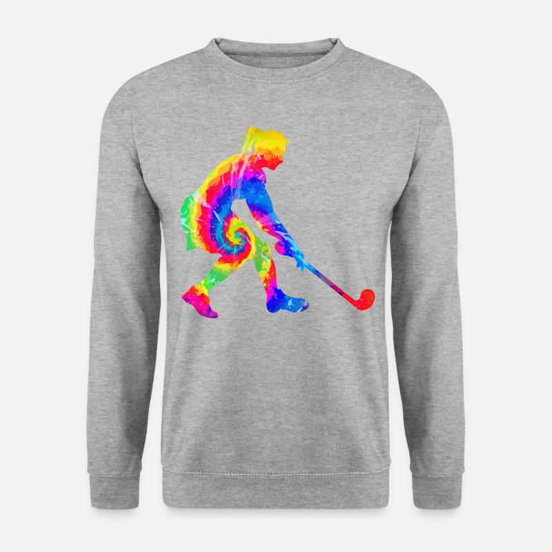 Field Hockey Tie Dye - Unisex Pullover - Weißgrau meliert