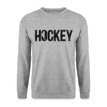 Field Hockey Hockey - Unisex Pullover - Weißgrau meliert - Vorne - Alina (178cm) & Michal (187cm)