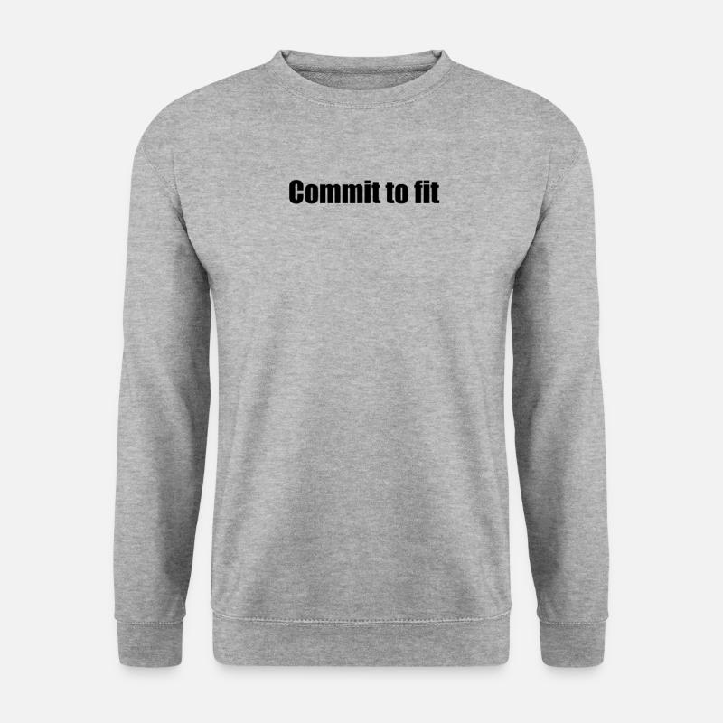 Fitness - Commit to fit - Unisex Sweatshirt - salt & pepper