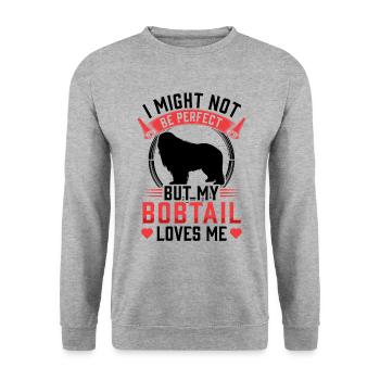 Bobtail pas parfait vieux berger anglais - Sweat-shirt Unisexe - gris chiné - Devant - Alina (178cm) & Michal (187cm)