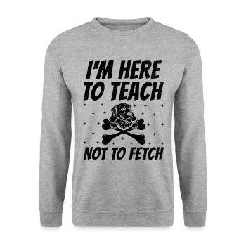 Dresseur de chiens Formation de chiens Chiens Soins pour animaux de compagnie Pr - Sweat-shirt Unisexe - gris chiné - Devant - Alina (178cm) & Michal (187cm)