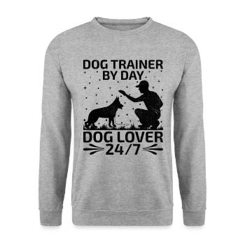 Dresseur de chiens Formation de chiens Chiens Soins pour animaux de compagnie Pr - Sweat-shirt Unisexe - gris chiné - Devant - Alina (178cm) & Michal (187cm)