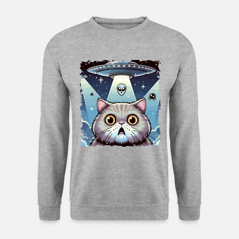 Funny Alien Alien Believe - Unisex Sweatshirt - salt & pepper