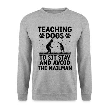 Dog Trainer Dog Training Training Dogs Pet Care Pr - Unisex Sweatshirt - salt & pepper - Front - Alina (178cm) & Michal (187cm)