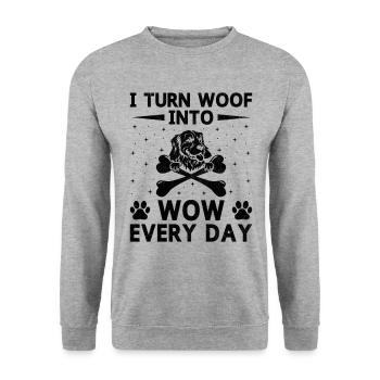 Dog Trainer Dog Training Training Dogs Pet Care Pr - Unisex Sweatshirt - salt & pepper - Front - Alina (178cm) & Michal (187cm)