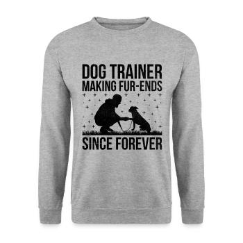 Dog Trainer Dog Training Training Dogs Pet Care Pr - Unisex Sweatshirt - salt & pepper - Front - Alina (178cm) & Michal (187cm)
