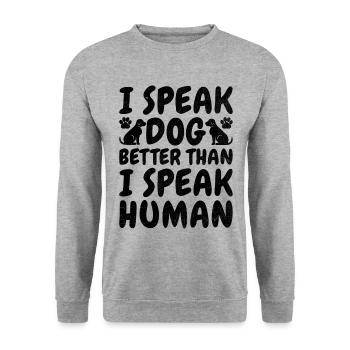 Dog Trainer Dog Training Training Dogs Pet Care Pr - Unisex Sweatshirt - salt & pepper - Front - Alina (178cm) & Michal (187cm)