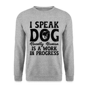 Dog Trainer Dog Training Training Dogs Pet Care Pr - Unisex Sweatshirt - salt & pepper - Front - Alina (178cm) & Michal (187cm)