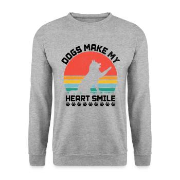 Dog Trainer Dog Training Training Dogs Pet Care Pr - Unisex Sweatshirt - salt & pepper - Front - Alina (178cm) & Michal (187cm)