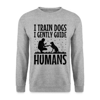 Dog Trainer Dog Training Training Dogs Pet Care Pr - Unisex Sweatshirt - salt & pepper - Front - Alina (178cm) & Michal (187cm)