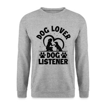 Dresseur de chiens Dressage de chiens Dressage de chiens Soins aux animaux de compagnie Pr - Sweat-shirt Unisexe - gris chiné - Devant - Alina (178cm) & Michal (187cm)