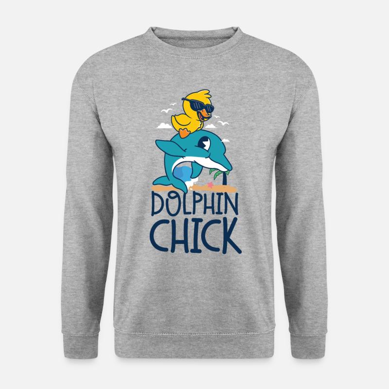 Dolphin Chicken Dolphin Chick - Unisex Sweatshirt - salt & pepper