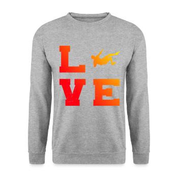 Climbing Women's Bouldering Bouldering Bouldering - Unisex Sweatshirt - salt & pepper - Front - Alina (178cm) & Michal (187cm)