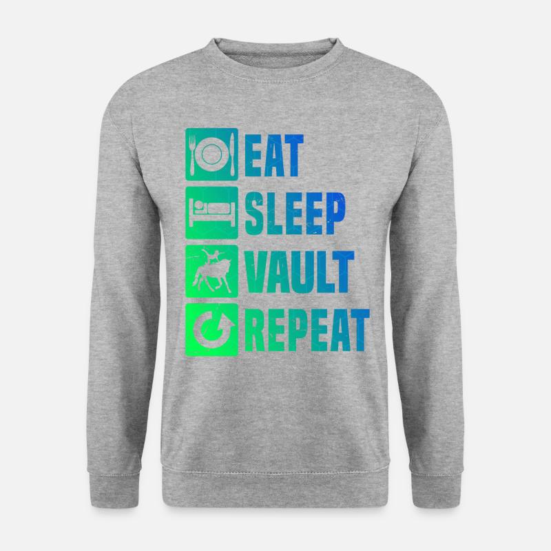 Damen Körperbeherrschung Teamvoltigieren - Unisex Pullover - Weißgrau meliert