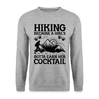 Randonnée Randonnée en plein air Alpinisme Trekking Natur - Sweat-shirt Unisexe - gris chiné - Devant - Alina (178cm) & Michal (187cm)