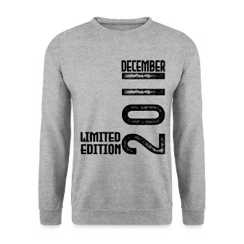Birthday Gift December 2011. December 2011. - Unisex Sweatshirt - salt & pepper - Front - Alina (178cm) & Michal (187cm)