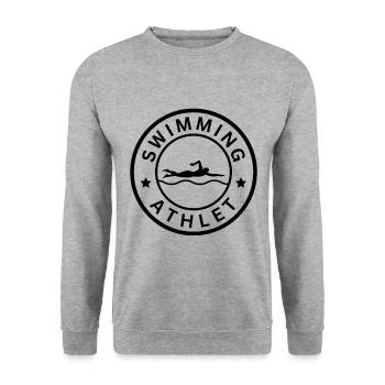 Nageurs Natation Natation Sports Idée - Sweat-shirt Unisexe - gris chiné - Devant - Alina (178cm) & Michal (187cm)