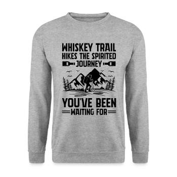 Wandern Natur Bergsteigen Trekking Outdoor Wandern - Unisex Pullover - Weißgrau meliert - Vorne - Alina (178cm) & Michal (187cm)