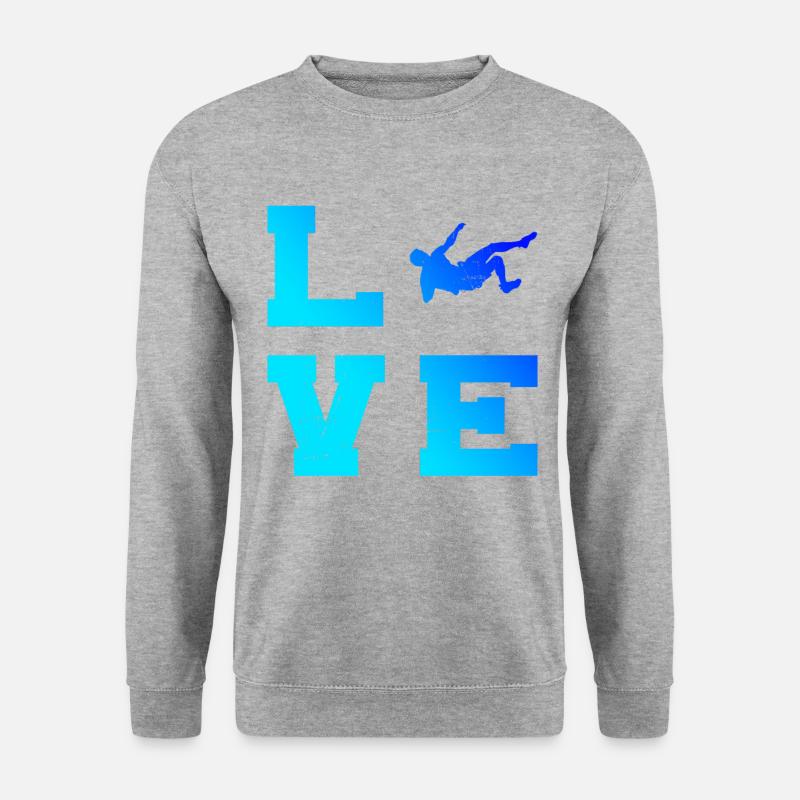 Climber Climbing Bouldering Climber Climbing - Unisex Sweatshirt - salt & pepper