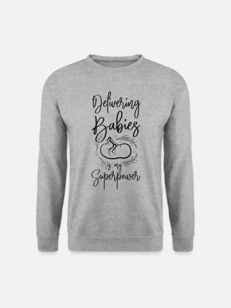 LD Labour And Delivery Nurse - Unisex Sweatshirt - salt & pepper