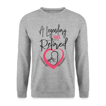 Nurse Midwife Birth Worker A - Unisex Sweatshirt - salt & pepper - Front - Alina (178cm) & Michal (187cm)
