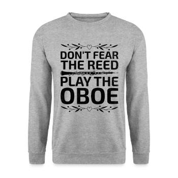 Joueur de hautbois Hautbois Basoonist Marching Band Instrumen - Sweat-shirt Unisexe - gris chiné - Devant - Alina (178cm) & Michal (187cm)