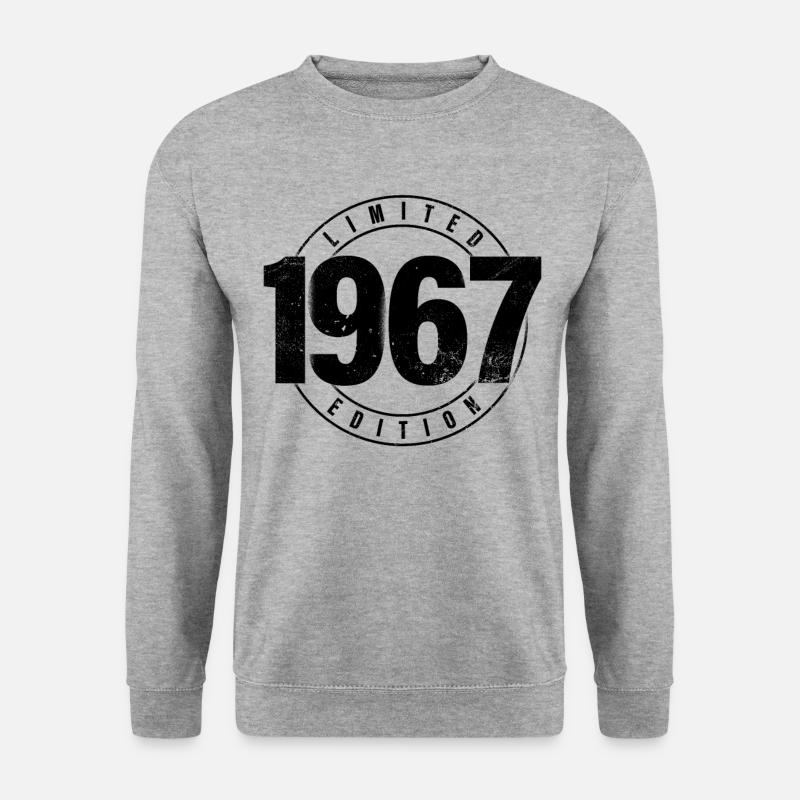 Limited Edition 1967 Geburtsjahr Urban Geburtstag - Unisex Pullover - Weißgrau meliert