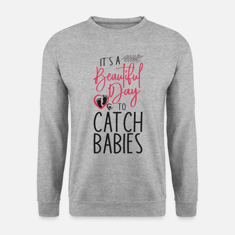 LD Labour And Delivery Nurse - Unisex Pullover - Weißgrau meliert