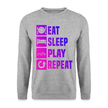 Tennis Hommes Tennis Tennis Femmes - Sweat-shirt Unisexe - gris chiné - Devant - Alina (178cm) & Michal (187cm)