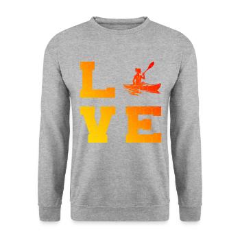 Kayak Kayak Femmes Canoë Hommes Kayak - Sweat-shirt Unisexe - gris chiné - Devant - Alina (178cm) & Michal (187cm)