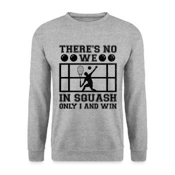 Squash Player Squash Tennis Player Raquetball Spor - Unisex Sweatshirt - salt & pepper - Front - Alina (178cm) & Michal (187cm)