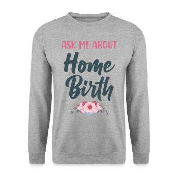 Infirmière spécialisée dans le travail et l’accouchement - Sweat-shirt Unisexe - gris chiné - Devant - Alina (178cm) & Michal (187cm)