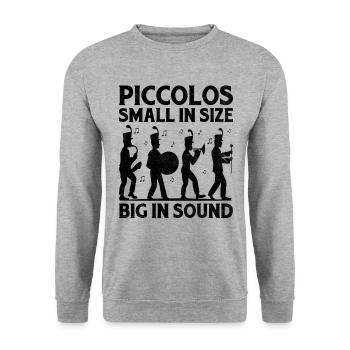 Blaskapelle Sprüche Lustige Marschinstrumente - Unisex Pullover - Weißgrau meliert - Vorne - Alina (178cm) & Michal (187cm)