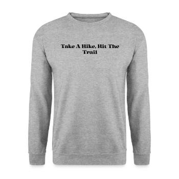 Randonnée - Faites une randonnée, partez sur les sentiers - Sweat-shirt Unisexe - gris chiné - Devant - Alina (178cm) & Michal (187cm)