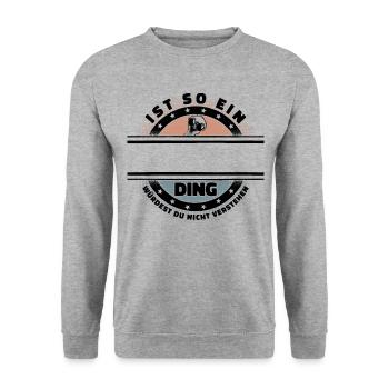 Ist So Ein Name Ding Personalisiert Namen Geschenk - Unisex Pullover - Weißgrau meliert - Vorne - Alina (178cm) & Michal (187cm)