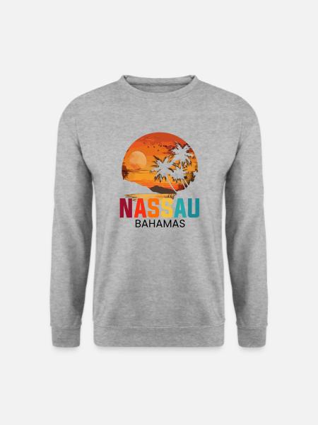 bahamas bahamian - Unisex Pullover - Weißgrau meliert