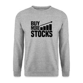 Buy more shares - Unisex Sweatshirt - salt & pepper - Front - Alina (178cm) & Michal (187cm)