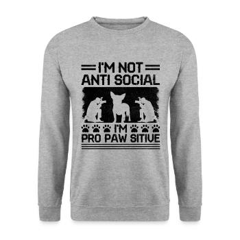 Dog Lover Photography Loves Dog Photographer Dogs - Unisex Sweatshirt - salt & pepper - Front - Alina (178cm) & Michal (187cm)