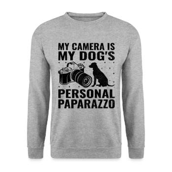 Dog Lover Photography Loves Dog Photographer Dogs - Unisex Sweatshirt - salt & pepper - Front - Alina (178cm) & Michal (187cm)
