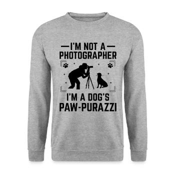 Dog Lover Photography Loves Dog Photographer Dogs - Unisex Sweatshirt - salt & pepper - Front - Alina (178cm) & Michal (187cm)