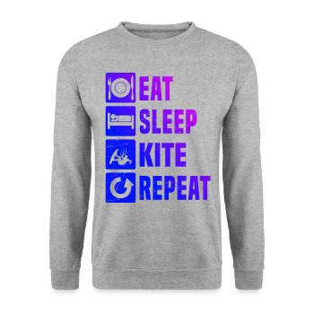 Kitesurf Kitesurfing Women Kitesurfing Kitesurfing - Unisex Sweatshirt - salt & pepper - Front - Alina (178cm) & Michal (187cm)