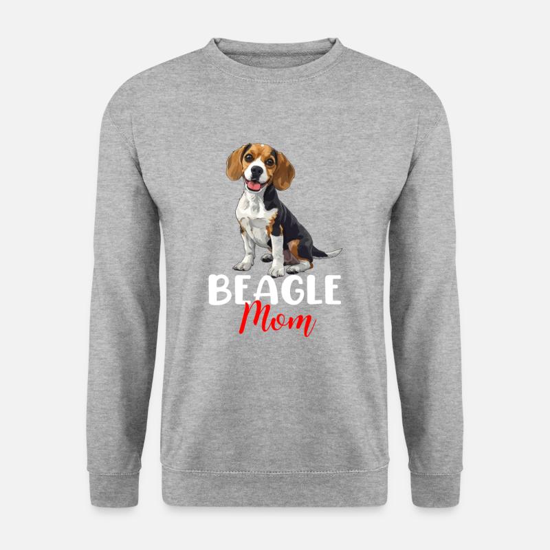 beagle mom beagle - Unisex Sweatshirt - salt & pepper