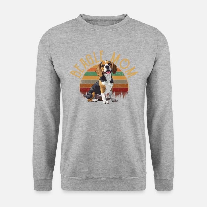 beagle mom beagle - Unisex Sweatshirt - salt & pepper