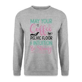 Infirmière spécialisée dans le travail et l’accouchement - Sweat-shirt Unisexe - gris chiné - Devant - Alina (178cm) & Michal (187cm)