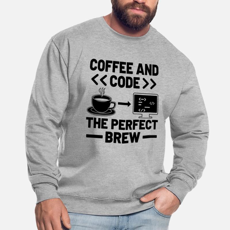 Café Codage Programmeur Codeur Développeur Nerd Coff Sweat-shirt Unisexe