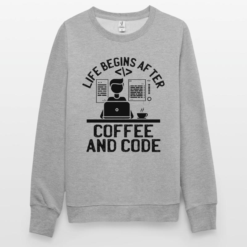 Café Codage Programmeur Codeur Développeur Nerd Coff Sweat-shirt Unisexe