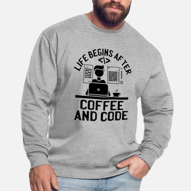 Kaffee-Codierung Programmierer Programmierer Entwickler Nerd Coff Unisex Pullover