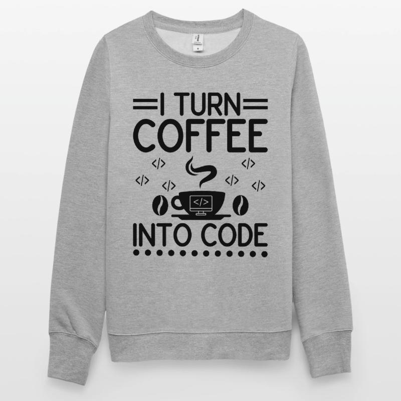 Café Codage Programmeur Codeur Développeur Nerd Coff Sweat-shirt Unisexe